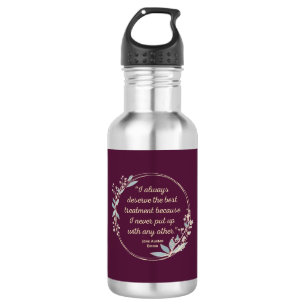 Bouteille D'eau Emma By Jane Austen Citation II - Style mignon