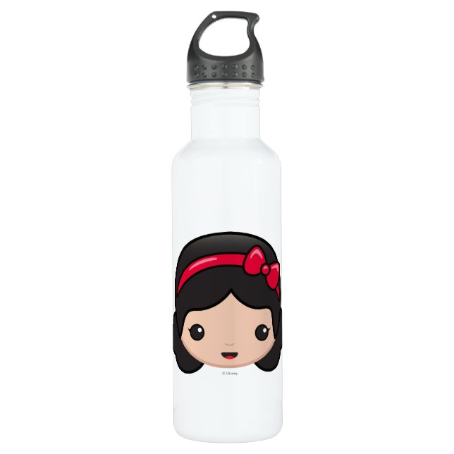 Bouteille D'eau Emoji blanc de neige (Devant)