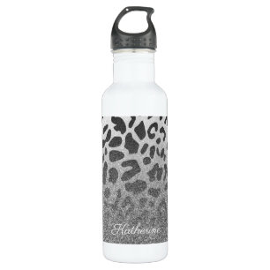 Bouteille D'eau Empreinte de léopard de parties scintillantes