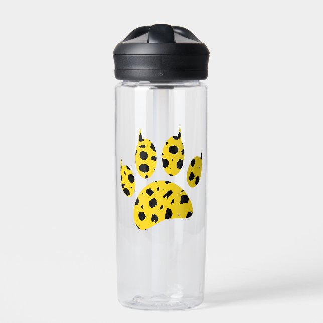 Bouteille D'eau Empreinte de patte Cheetah (Extérieur)