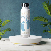 Empreintes Bébé Bleu Nom