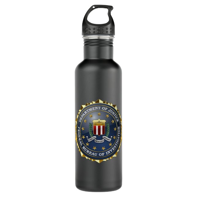 Bouteille D'eau En Acier Inoxydable [200] Edition spéciale de FBI (Devant)