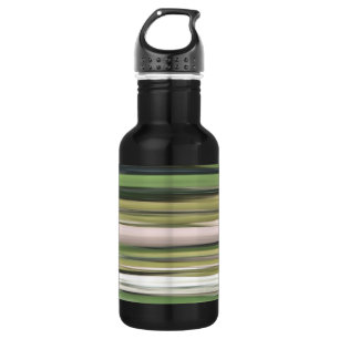 Bouteille D'eau En Acier Inoxydable Abstrait n° 2 : Flou vert olive