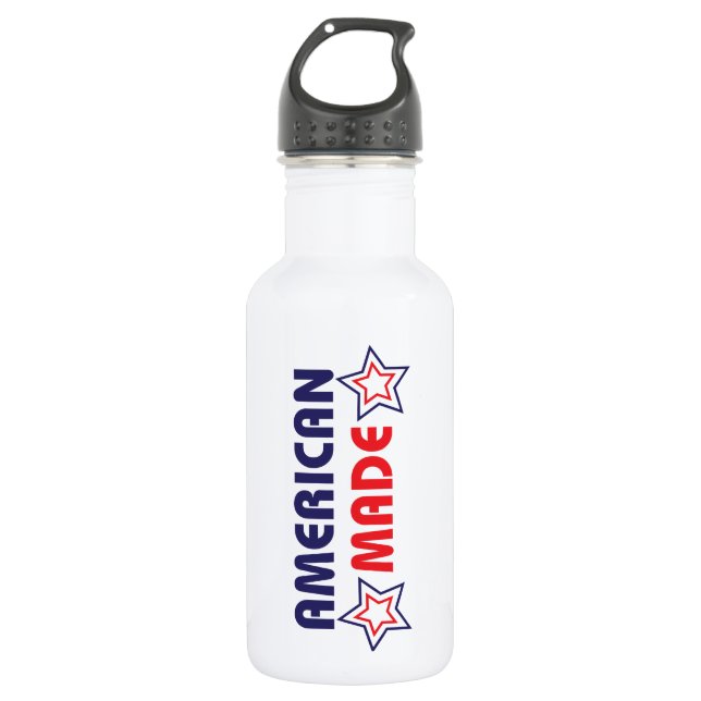Bouteille D'eau En Acier Inoxydable American made (Devant)