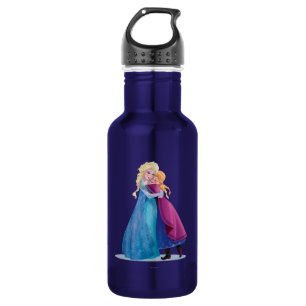 Bouteille D'eau En Acier Inoxydable Anna et Elsa Accrochement