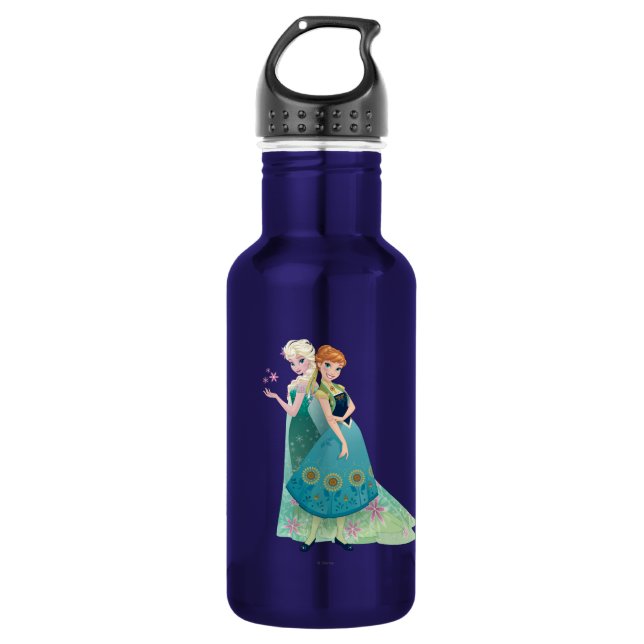 Bouteille D'eau En Acier Inoxydable Anna et Elsa| Ma soeur m'aime (Devant)