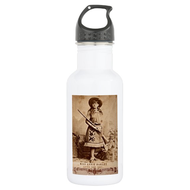 Bouteille D'eau En Acier Inoxydable Annie Oakley Sepia (Devant)