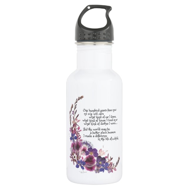 Bouteille D'eau En Acier Inoxydable Appréciation de professeur (Devant)