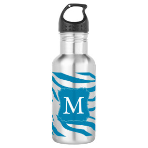 Bouteille D'eau En Acier Inoxydable Aqua Zebra imprimer Monogramme