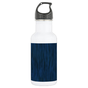 Bouteille D'eau En Acier Inoxydable Arrière - plan de céréales en bois brut en bleu pr