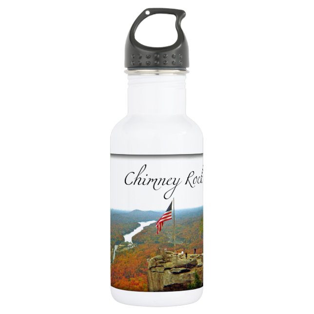 Bouteille D'eau En Acier Inoxydable Au-dessus de Chimney Rock (Devant)