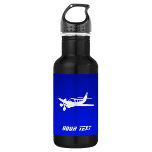 Bouteille D'eau En Acier Inoxydable Avion bleu