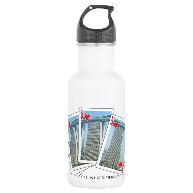 Bouteille D'eau En Acier Inoxydable Avoir Une Chance Sur Moi - Personnalisable (Devant)