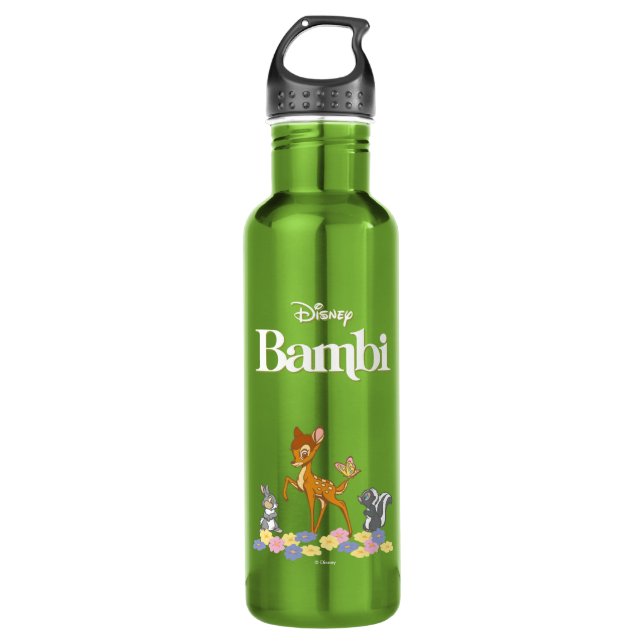 Bouteille D'eau En Acier Inoxydable Bambi et ses amis (Devant)