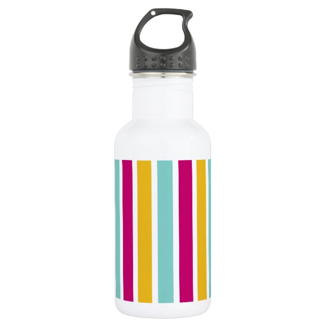 Bouteille D'eau En Acier Inoxydable Bande colorée (Devant)