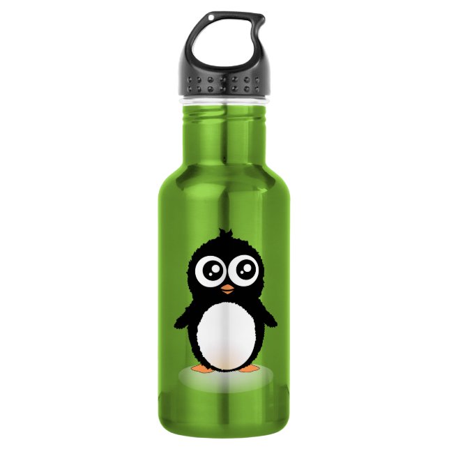 Bouteille D'eau En Acier Inoxydable Bande dessinée mignonne de pingouin (Devant)