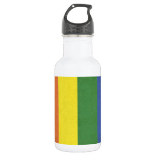 Bouteille D'eau En Acier Inoxydable Bandes arc-en-ciel