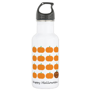 Bouteille D'eau En Acier Inoxydable Beau Patch Citrouille Halloween