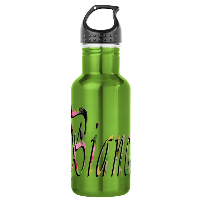Bouteille D'eau En Acier Inoxydable Bianca Girls Name Logo, (Devant)