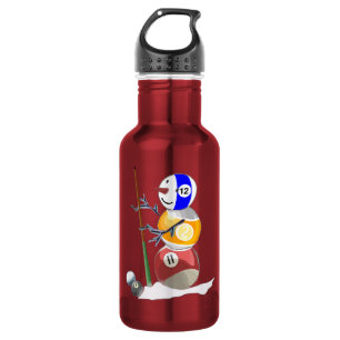 Bouteille D'eau En Acier Inoxydable Billiard Ball Snowman