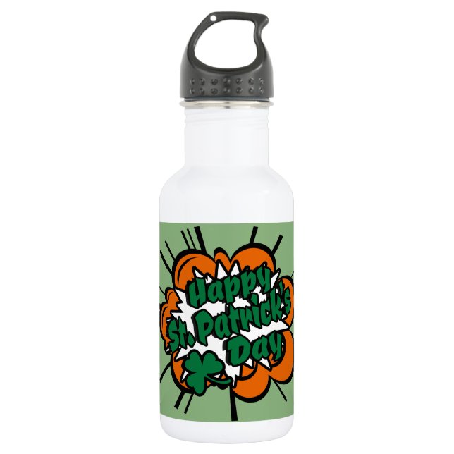 Bouteille D'eau En Acier Inoxydable Bonne Saint Patrick's Day (Devant)
