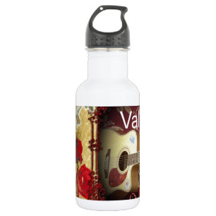 Bouteille D'eau En Acier Inoxydable Bonne Saint Valentin Tunes dans mon coeur