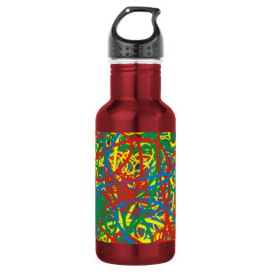 Bouteille D'eau En Acier Inoxydable Bras chaud coloré explosion multi couleur éclabous