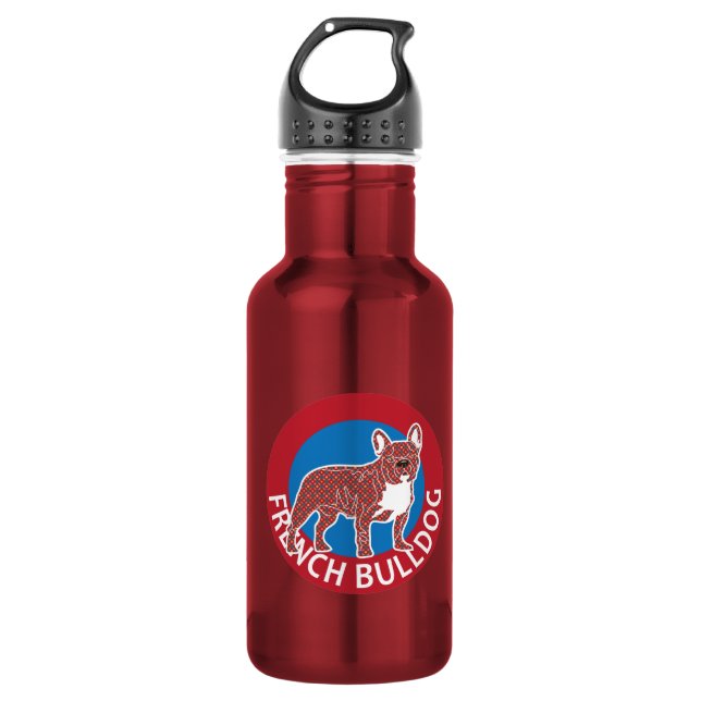 Bouteille D'eau En Acier Inoxydable bulldog français (Devant)
