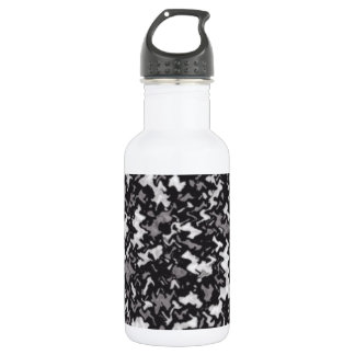 Bouteille D'eau En Acier Inoxydable Camouflage noir et blanc