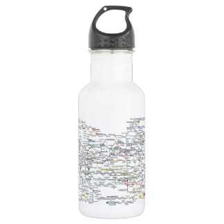Bouteille D'eau En Acier Inoxydable Carte de souterrain de Séoul