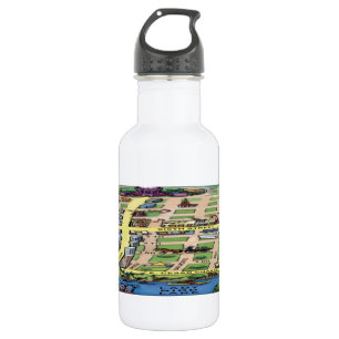 Bouteille D'eau En Acier Inoxydable Carte du centre-ville d'Austin au Texas