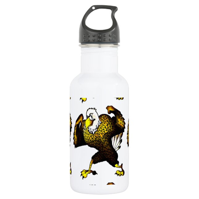 Bouteille D'eau En Acier Inoxydable Cartoon Combattre l'aigle (Devant)
