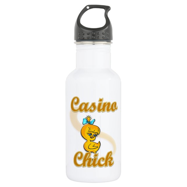 Bouteille D'eau En Acier Inoxydable Casino Chick (Devant)