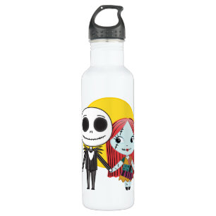 Bouteille D'eau En Acier Inoxydable Cauchemar avant Noël   Jack & Sally Emoji
