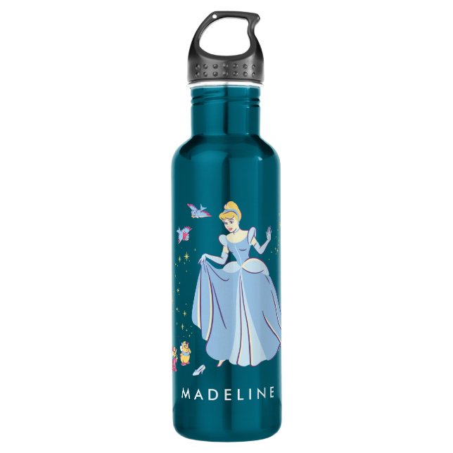 Bouteille D'eau En Acier Inoxydable Cendrillon| Bibbidi, Bobbidi, Boo (Devant)