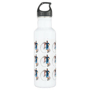Bouteille D'eau En Acier Inoxydable Championnat vintage de vélo