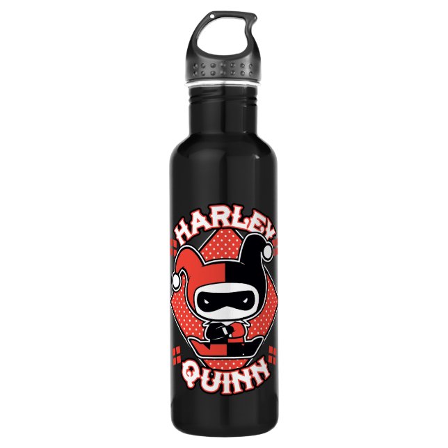 Bouteille D'eau En Acier Inoxydable Chibi Harley Quinn Splits (Devant)