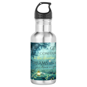 Bouteille D'eau En Acier Inoxydable Citation de inspiration lunatique de rêves