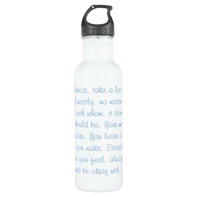Bouteille D'eau En Acier Inoxydable Citation de motivation (Devant)