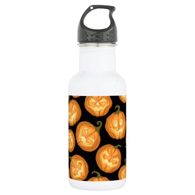 Bouteille D'eau En Acier Inoxydable Citrouilles d'Halloween (Devant)