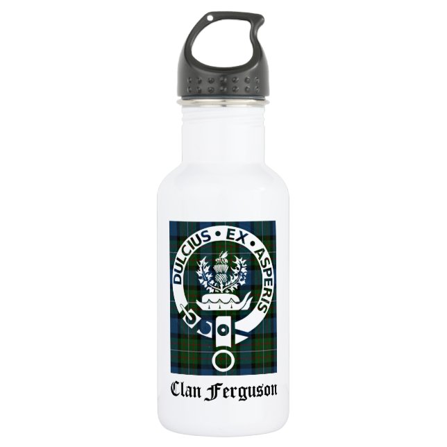 Bouteille D'eau En Acier Inoxydable Clan Ferguson Crest Tartan (Devant)