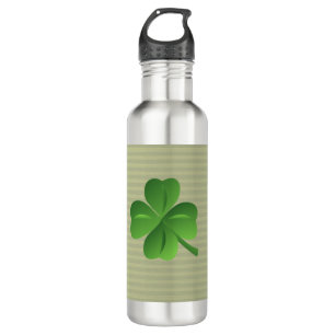 Bouteille D'eau En Acier Inoxydable Classique tendance irlandais Lucky Shamrock