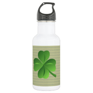 Bouteille D'eau En Acier Inoxydable Classique tendance irlandais Lucky Shamrock
