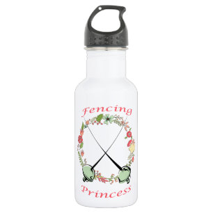 Bouteille D'eau En Acier Inoxydable Clôture de princesse Floral Foils