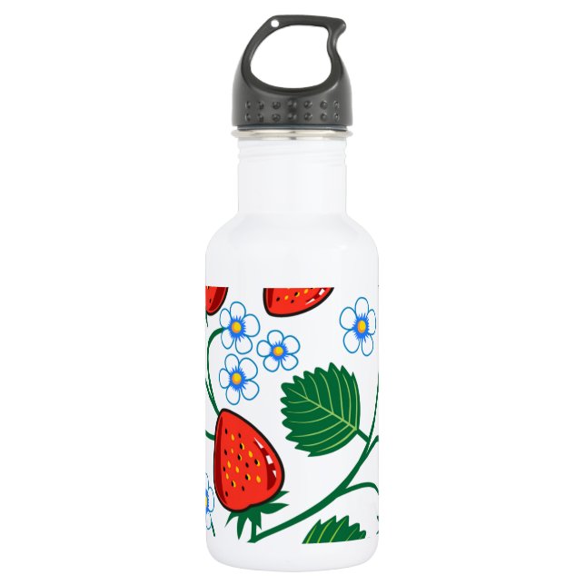 Bouteille D'eau En Acier Inoxydable Collection de fraise d'Emma Janeway (Devant)