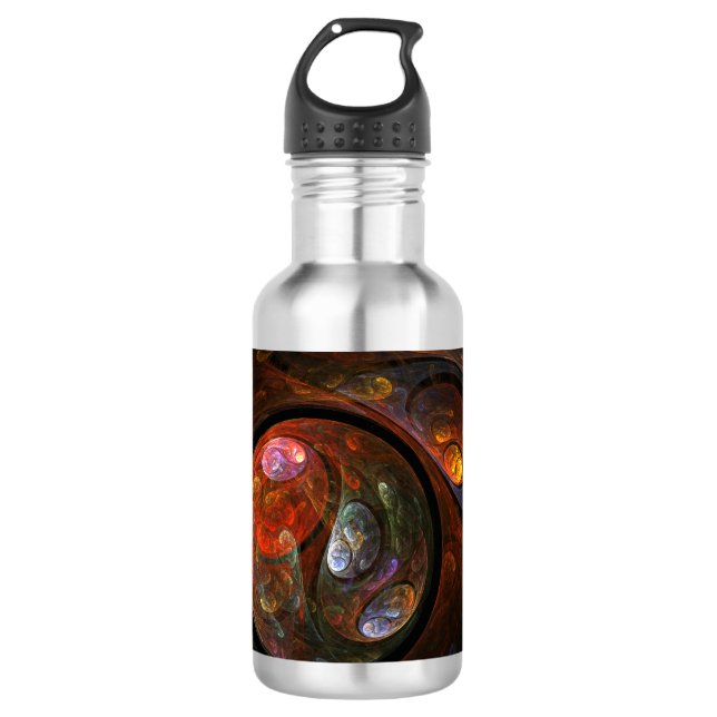 Bouteille D'eau En Acier Inoxydable Connexion fluide Art abstrait cosmique moderne (Devant)