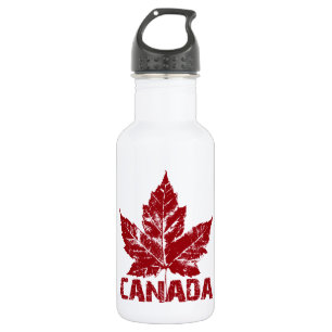 Bouteille D'eau En Acier Inoxydable Cool Canada Retro Maple Leaf Souvenir