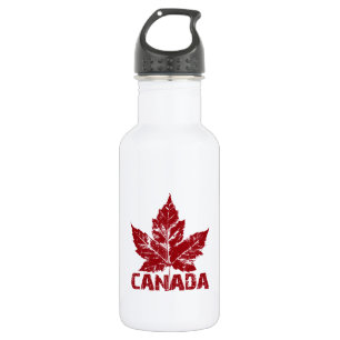 Bouteille D'eau En Acier Inoxydable Cool Canada Retro Maple Leaf Souvenir