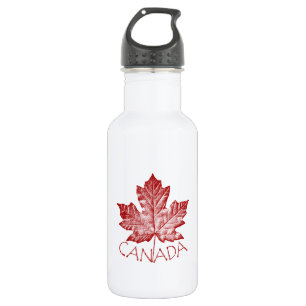 Bouteille D'eau En Acier Inoxydable Cool Canada Retro Maple Leaf Souvenir