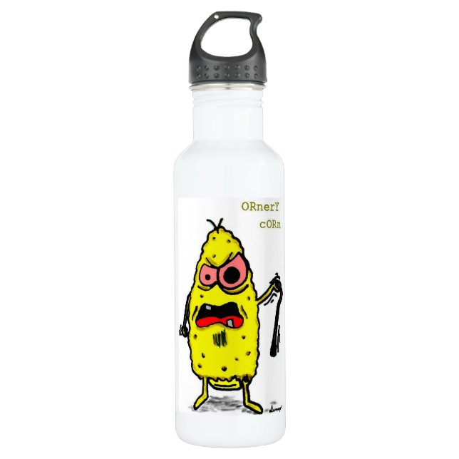 Bouteille D'eau En Acier Inoxydable Corn Ornery (Devant)